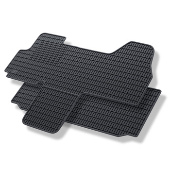 Gummifußmatten Auto für Citroen Jumper II (2006-2015) - schwarz Gummimatten Gummi Fußmatten