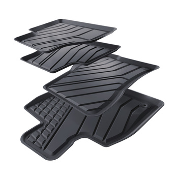 TPE Fußmatten Auto für Volkswagen Caddy V Van (2021-....) - schwarz Automatten Autoteppiche