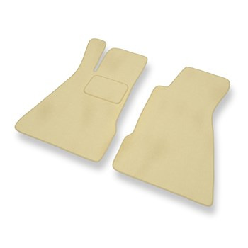 Fußmatten Auto für Smart Roadster I Coupé, Roadster (2002-2006) - Premium Velours beige Automatten Autoteppiche