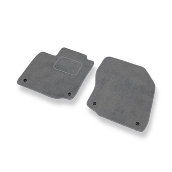 Fußmatten Auto für Honda Civic IX Coupé, Hatchback, Limousine, Tourer (2012-2017) 3 türig, 5 türig - Premium Velours graue Automatten Autoteppiche