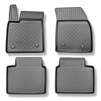 TPE Fußmatten Auto für Ford Focus IV Hatchback, Limousine, Kombi (09.2018-....) - schwarz Automatten Autoteppiche - auch mit Hybridantrieb