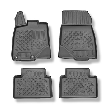 TPE Fußmatten Auto für Opel Grandland II (electric) SUV (10.2024-....) - schwarz Automatten Autoteppiche