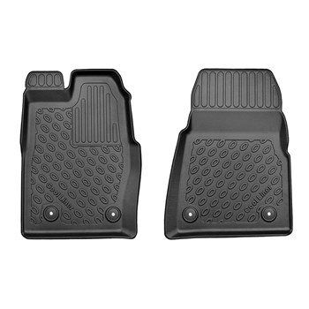 TPE Fußmatten Auto für Ford Tourneo Custom Van (01.2013-....) - schwarz Automatten Autoteppiche - mit Schaltgetriebe