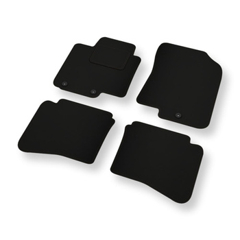 Fußmatten Auto für Hyundai i20 II Hatchback, Active, Coupé (2014-2020) - schwarze Automatten Autoteppiche