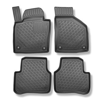 TPE Fußmatten Auto für Volkswagen Passat B6, B7 Variant (2005-11.2014) - schwarz Automatten Autoteppiche