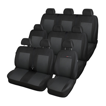 Maßgeschneiderte Sitzbezüge Auto für Ford Transit Custom Van (2012-2023) - Autositzbezüge Schonbezüge für Autositze - für drei Reihen (2+1; 3x1; 2+1) - E3