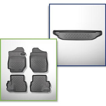 Set Kofferraumschale und angepasste Autoteppiche TPE für: Suzuki Jimny II GJ SUV (10.2018-2020)