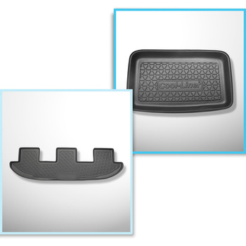 Set Kofferraumschale und angepasste Autoteppiche TPE für: Seat Alhambra II Van (09.2010-03.2022)