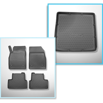 Set Kofferraumschale und angepasste Autoteppiche TPE für: Opel Astra J Sports Tourer (09.2010-03.2016)