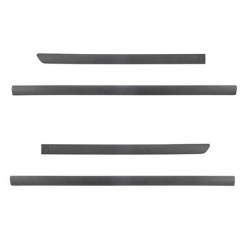 Schwarze Auto Seitenschutzleisten Seat Toledo Liftback (2012-....)