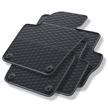 Gummifußmatten Auto für Seat Alhambra II (2010-2020) - schwarz Gummimatten Gummi Fußmatten
