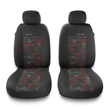 Universal Sitzbezüge Auto für Peugeot 207 (2006-2013) - Autositzbezüge Schonbezüge für Autositze - 2UNE-RD