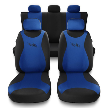 Universal Sitzbezüge Auto für Peugeot 307 I, II (2001-2012) - Autositzbezüge Schonbezüge für Autositze - TR-BL