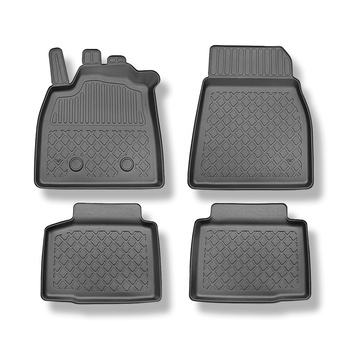 TPE Fußmatten Auto für Dacia Bigster Full Hybrid (hybrid 155) SUV (03.2025-....) - schwarz Automatten Autoteppiche