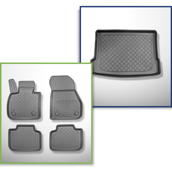 Set Kofferraumschale und angepasste Autoteppiche TPE für: BMW X2 F39 SAC (03.2018-10.2023)