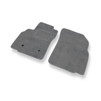 Fußmatten Auto für Opel Karl Hatchback (2015-2019) - Premium Velours graue Automatten Autoteppiche