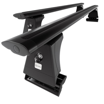 Aluminium-Dachträger für BMW 3er G20 (2019-....) - schwarz Dachträger Dachgepäckträger - Montagepunkte