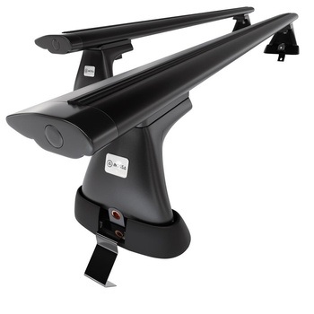 Aluminium-Dachträger für Skoda Fabia mk III (2015-2021) - schwarz Dachträger Dachgepäckträger - ohne Montagelemente