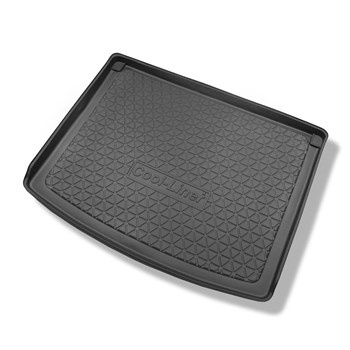 Kofferraumwanne für Volkswagen Caddy Life Mixt, Comfortline Mixt, Trendline Mixt Kombi (2004-10.2020) - Kofferraummatte rutschfest Schutzmatte - 5 Sitze; Schallschutz an den Wänden des Gepäckraums; mit Gitter hinter der 2. Sitzreihe