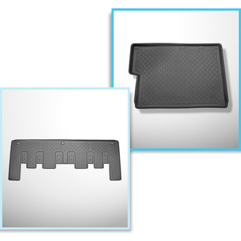 Set Kofferraumschale und angepasste Autoteppiche TPE für: Ford Tourneo Custom L2 Van (01.2013-2018)