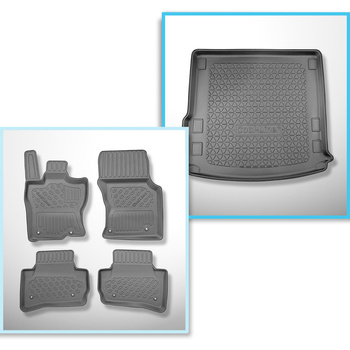 Set Kofferraumschale und angepasste Autoteppiche TPE für: Land Rover Range Rover Velar L560 SUV (2020-....)