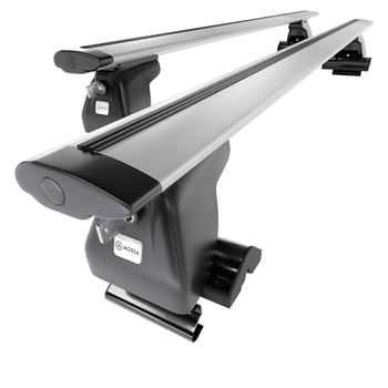 Aluminium-Dachträger für Nissan Terrano R20 mk II (2003-2006) - silbern Dachträger Dachgepäckträger - ohne Montagelemente