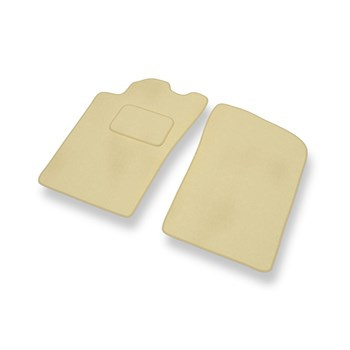 Fußmatten Auto für Toyota Corolla VIII Hatchback, Kombi, Liftback, Limousine (1997-2002) - Premium Velours beige Automatten Autoteppiche