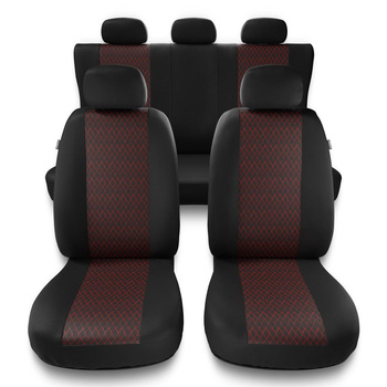 Universal Sitzbezüge Auto für Peugeot 207 (2006-2013) - Autositzbezüge Schonbezüge für Autositze - PF-RD