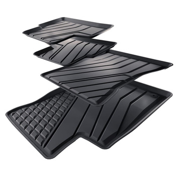 TPE Fußmatten Auto für Mercedes-Benz GLA H247 SUV (2019-....) - schwarz Automatten Autoteppiche