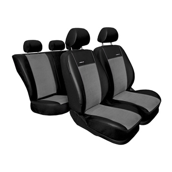 Maßgeschneiderte Sitzbezüge Auto für Ford Focus III Hatchback, Kombi, Limousine (2011-2018) - Autositzbezüge Schonbezüge für Autositze - grau
