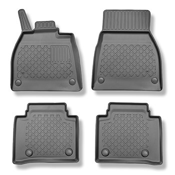 TPE Fußmatten Auto für Mercedes-Benz EQS V297 Limousine (09.2021-....) - schwarz Automatten Autoteppiche