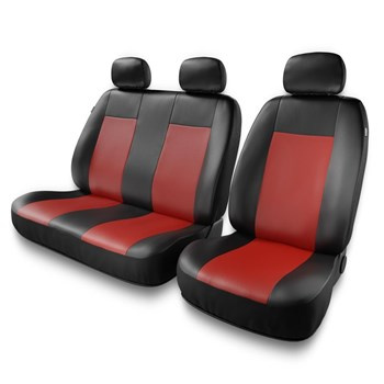 Universal Sitzbezüge Auto für Volkswagen Transporter III, IV, V, VI, VII (1996-....) – Vordersitze Autositzbezüge Schonbezüge – BC-RD