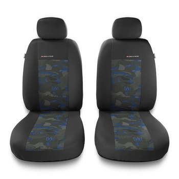 Universal Sitzbezüge Auto für Peugeot 307 I, II (2001-2012) - Autositzbezüge Schonbezüge für Autositze - 2UNE-BL
