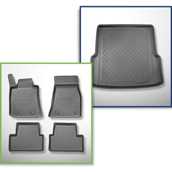Set Kofferraumschale und angepasste Autoteppiche TPE für: BMW i4 G26 Gran Coupé (11.2021-....)