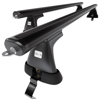 Aluminium-Dachträger für Skoda Octavia mk II (2009-2012) - schwarz Dachträger Dachgepäckträger - ohne Montagelemente