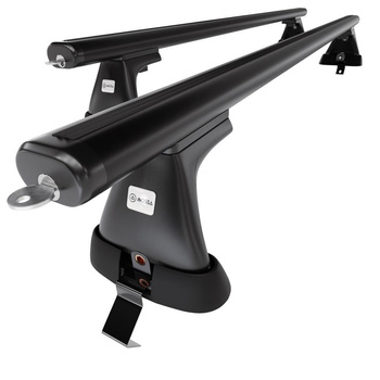 Aluminium-Dachträger für Opel Insignia (2009-2017) - schwarz Dachträger Dachgepäckträger - ohne Montagelemente