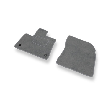 Fußmatten Auto für Citroen Berlingo III Van (2019-....) - Premium Velours graue Automatten Autoteppiche