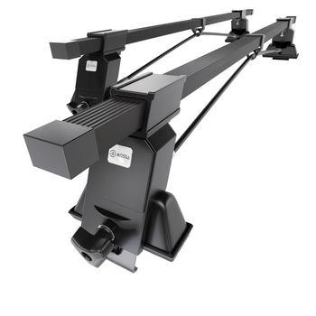 Stahl-Dachträger für Mitsubishi Carisma (1997-2005) - schwarz Dachträger Dachgepäckträger - Montagepunkte