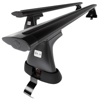 Aluminium-Dachträger für Volkswagen Passat B6 (2004-2009) - schwarz Dachträger Dachgepäckträger - ohne Montagelemente