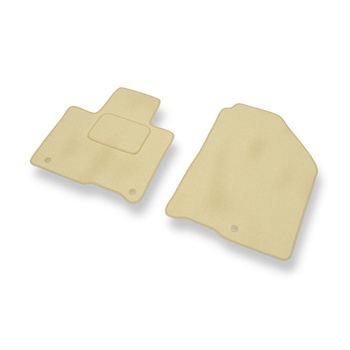 Fußmatten Auto für Kia Sorento III SUV (2014-2020) - Premium Velours beige Automatten Autoteppiche