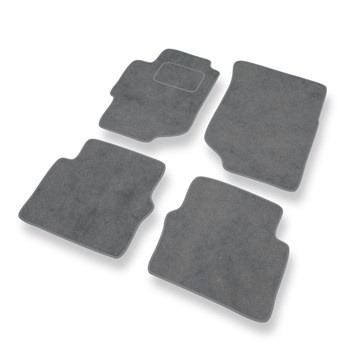 Fußmatten Auto für Honda Accord VI Coupé, Limousine, Tourer (1998-2002) - Premium Velours graue Automatten Autoteppiche