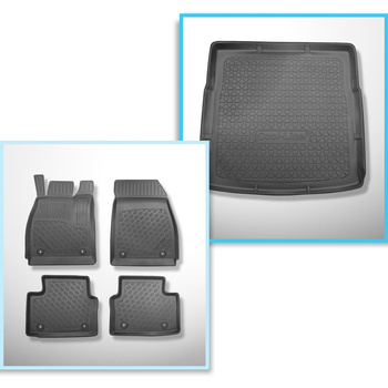 Set Kofferraumschale und angepasste Autoteppiche TPE für: Opel Insignia A Sports Tourer (01.2009-08.2017)