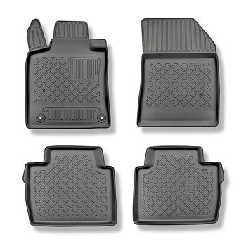 TPE Fußmatten Auto für Peugeot 508 II Limousine, SW (11.2018-....) - schwarz Automatten Autoteppiche - auch mit Hybridantrieb