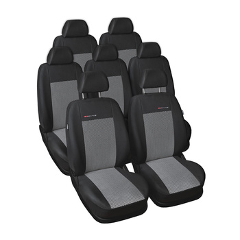 Maßgeschneiderte Sitzbezüge Auto für Seat Alhambra II Van (2010-2020) - Autositzbezüge Schonbezüge für Autositze - ohne Kindersitze in den hinteren Sitzen - E2