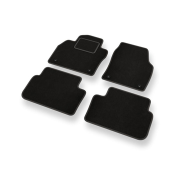 Fußmatten Auto für Seat Arona Crossover (2017-....) - Premium Velours schwarze Automatten Autoteppiche