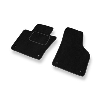 Fußmatten Auto für Volkswagen Jetta VI Limousine (2011-2018) - Premium Velours schwarze Automatten Autoteppiche