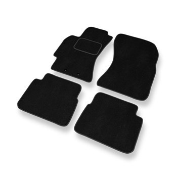 Fußmatten Auto für Subaru Forester III SUV (2008-2013) - Premium Velours schwarze Automatten Autoteppiche