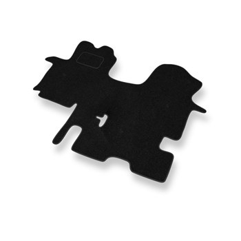 Fußmatten Auto für Renault Trafic II Van (2001-2014) 1+1 - schwarze Automatten Autoteppiche