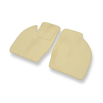 Fußmatten Auto für Opel Agila A Hatchback (2000-2007) - Premium Velours beige Automatten Autoteppiche