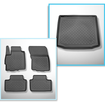 Set Kofferraumschale und angepasste Autoteppiche TPE für: Mitsubishi ASX SUV (05.2010-12.2021)